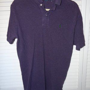 Men's Short Sleeve Purple Polo Shirt